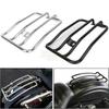 Motorcycle 18cm Chrome Black Solo Seat Rear Fender Luggage Rack Support Shelf For Harley Sportster Iron XL 883 1200 2004-