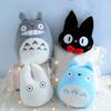 Peluche Totoro Anime Cuscino da Sonno Morbido Peluche Giocattolo Animale Totoro Blu e Bianco Gatto Strega Nero Jiji Cuscino Coperta Totoro