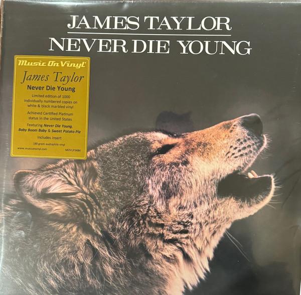 LP Record JAMES TAYLOR - Never Die  Young (White & Black Vin MOVLP3484C Music On Vinyl 2023 UK Rock