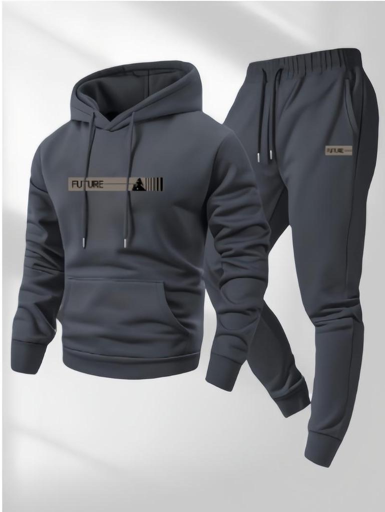 European Style Unisex Hoodie & Drawstring Sports Suit
