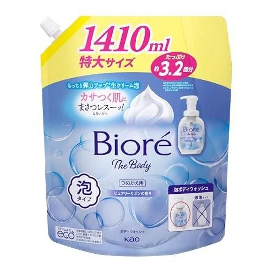 Biore Körper Schaum Typ Rein Seifiger Duft Nachfüllpackung 1410ml Waschen