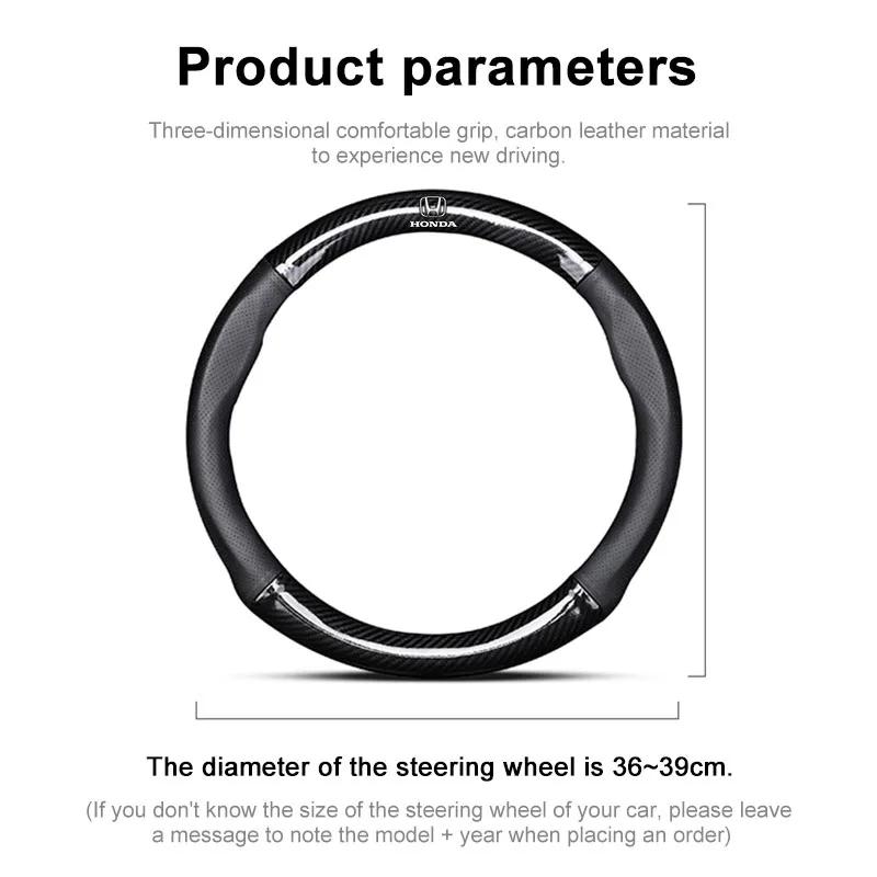 2025 Car New Honda Car Steering Wheel Cover Breathable Anti Slip PU Leather Steering Cover For Honda CRV Accord Mugen Prelude FI
