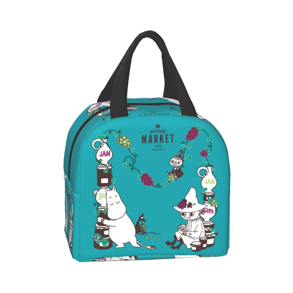 Moomin Lunch Insulated Lunch Soft Cooler for and 13cm Thick x 22cm Wide x 20cm Bag, Insulated, Zippered, Compact, Portable, Bag, Bag, Tote/Eco Bag,