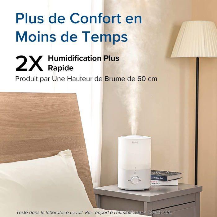 Humidificateur - LEVOIT - Dual 150 - 3 L - Silencieux 28 dB - Diffuseur D'huiles Essentielles