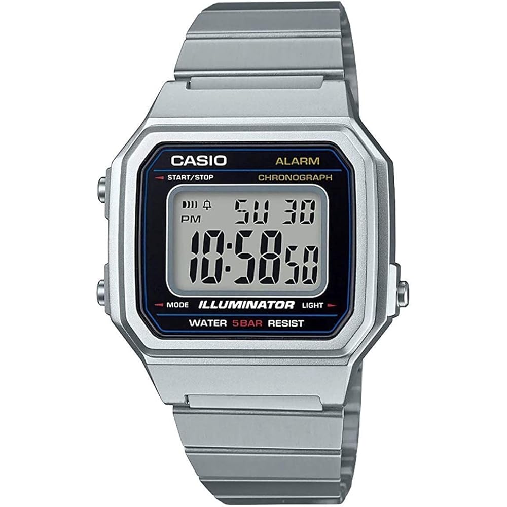 Casio Men s Classic Quartz Watch Stainless Steel Strap Silver 22.7mm