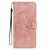 For Samsung Galaxy A34 5G Case Butterfly Flower Imprinted PU Leather Wallet Stand Phone Cover