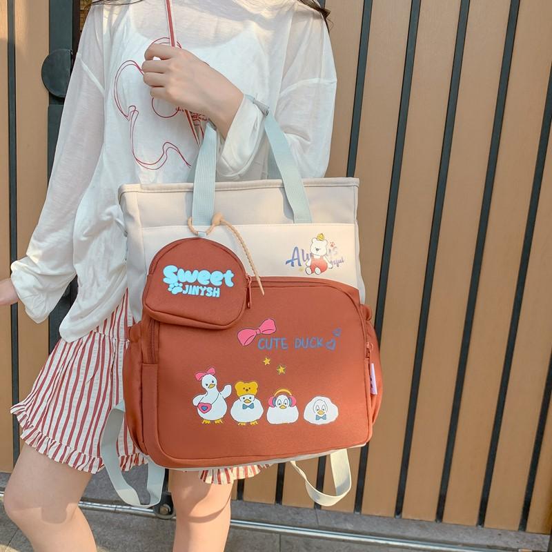 Schoolbag Primary school students multi-layer tutoring bag cute cartoon large capacity multi-purpose tutoring bag A1 schoolbag cute pattern student