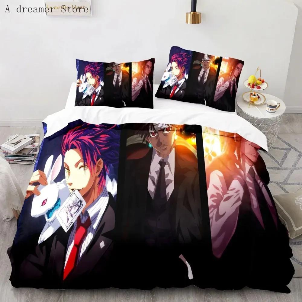 3d Hunter X Hunter Bedding Set Twin Full Queen Size Anime Bed Set Children Kids Duvet Cover Bedroom Home Decor
