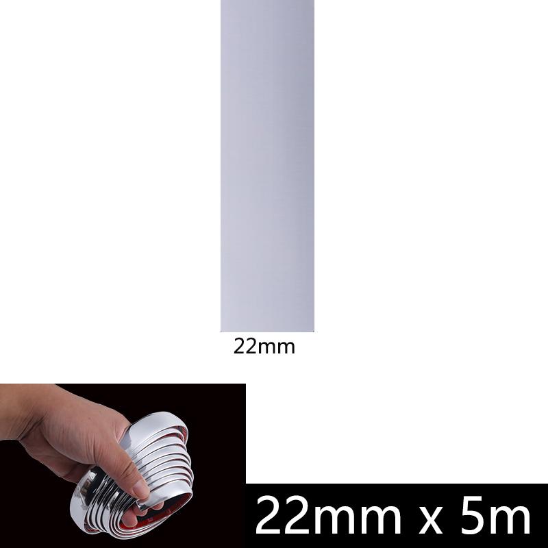 3M/5M Chrome Moulding Trim Car Door Protector Stickers Strip Bumper Grill Car Anti-Collision Tape Door Edge Guard Plate