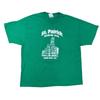 Vintage St Patrick T-shirt Single Stitch USA Graphic Print Green Mens