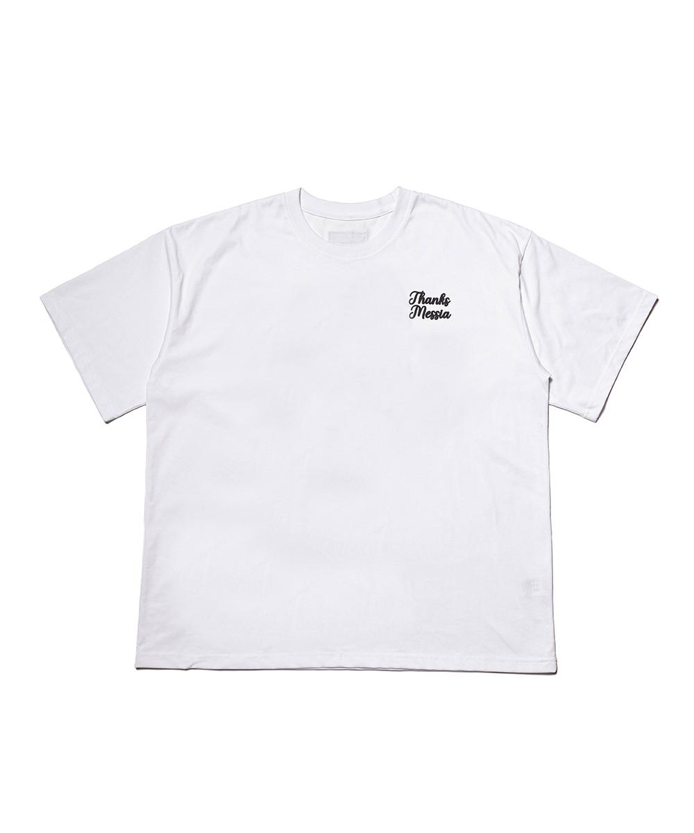 Спасибо, Мессия, Ковбойская футболка с рукописным текстом - Белая White/Free