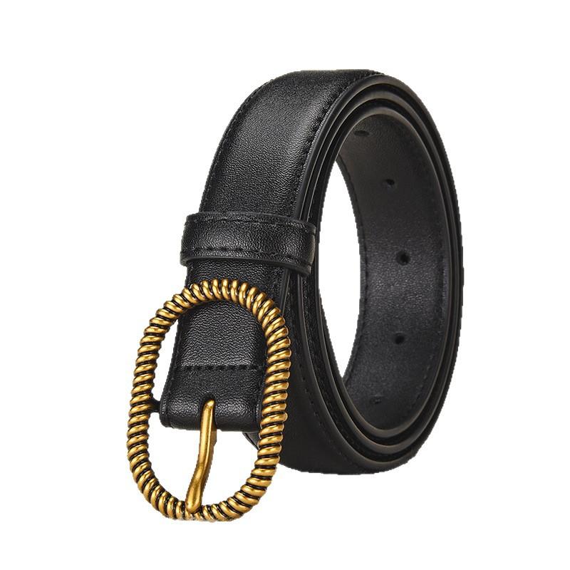 Belt new belt women's leather pin buckle belt casual versatile simple high quality thin belt