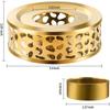 Outdoor Teaware Golden Portable Stainless Steel Heating Base Teapot Warmer Trivet Coffee Heater