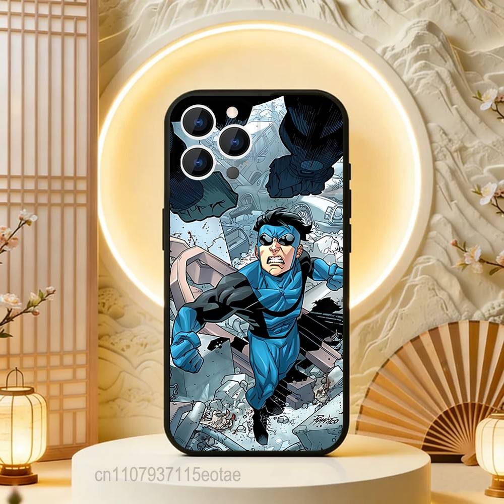 Adult animation l-Invincible  For iPhone 12,16,13,14,15,17,11,Pro,Max,Plus,E,Air,Mini TPU Soft to Skin-friendly phone case