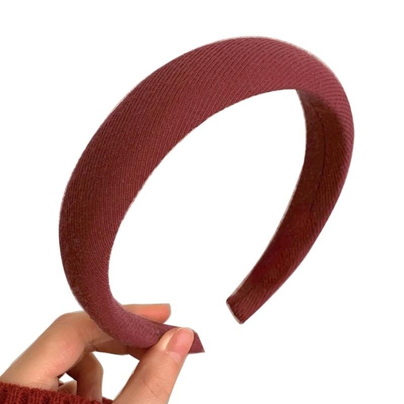 Christmas Theme Red Headband for Women Girl Non-Slip Festival Headband Makeup Hairhoop Soft Sponge Hairband Accessories