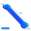Pet Toy Transparent Flat Bone. Teddy and Golden Retriever Chewable and Grinding Tooth Toy for Dogs.
