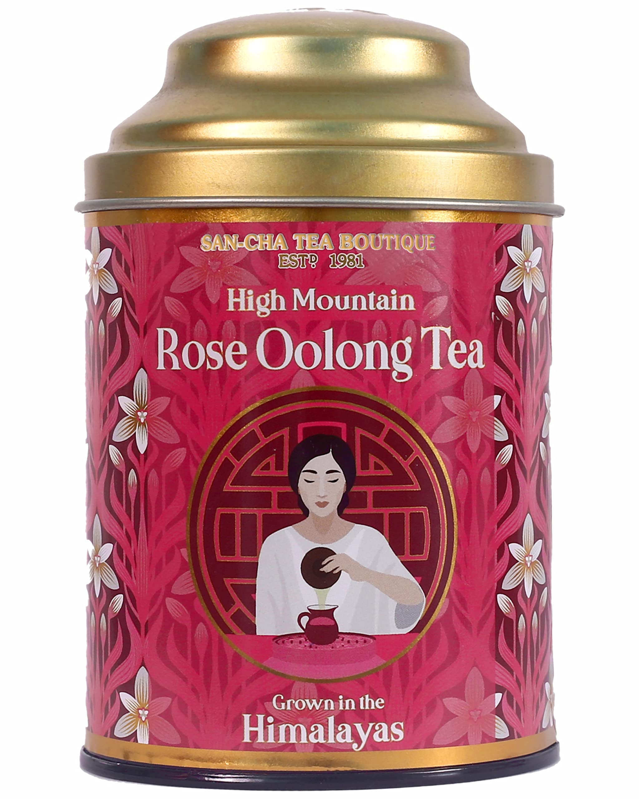 Чайный бутик SAN-CHA | Розовый улун | Полуферментированный гималайский листовой чай | 50 г | Сладкий цветочный аромат | С 1981 года