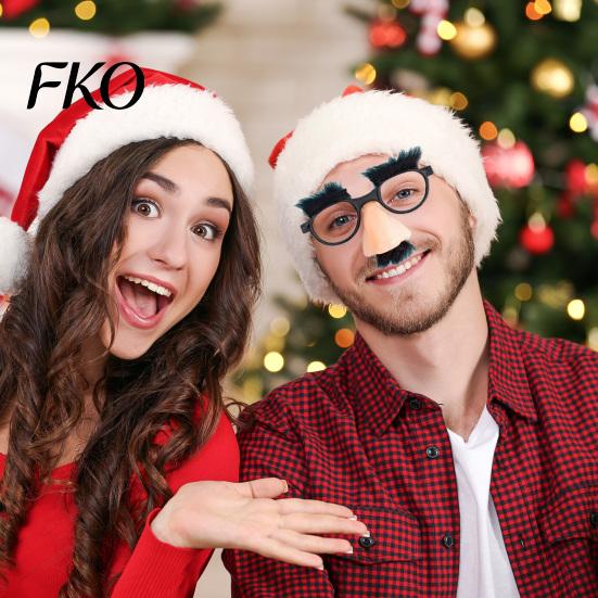 Thick Eyebrow Novelty Glasses Funny Big Nose with Eyebrows And Curly Beard Disguise Eyewear for Costume Parties Halloween Photo Booths Props