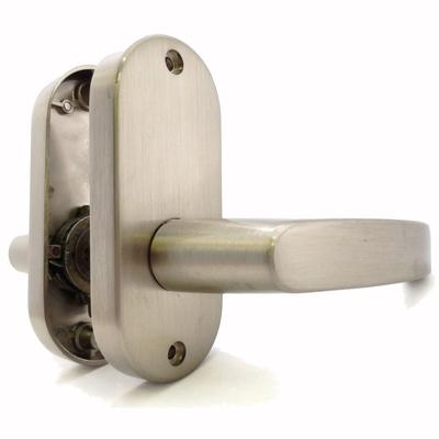 Kawaguchigiken Oval Vacío Residencial Interior Palanca 50mm Plata Níquel J-Palanca, Cerradura, Asiento, Manija, Retroceso, JL-24-1K-N,