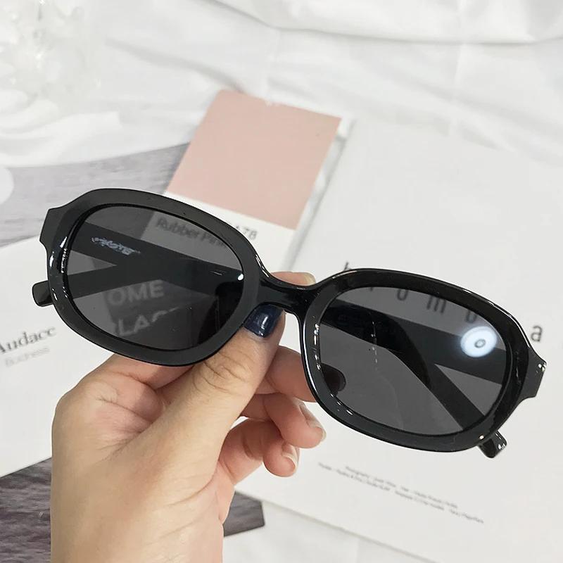 New Fashion Oval Sunglasses Women Designer Personality Korean Hip Hop Retro Sun Glasses Female Oculos De Sol