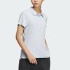 Adidas Dámské prodyšné polo tričko s rovným střihem a chladivým pocitem, světle modré JD5274