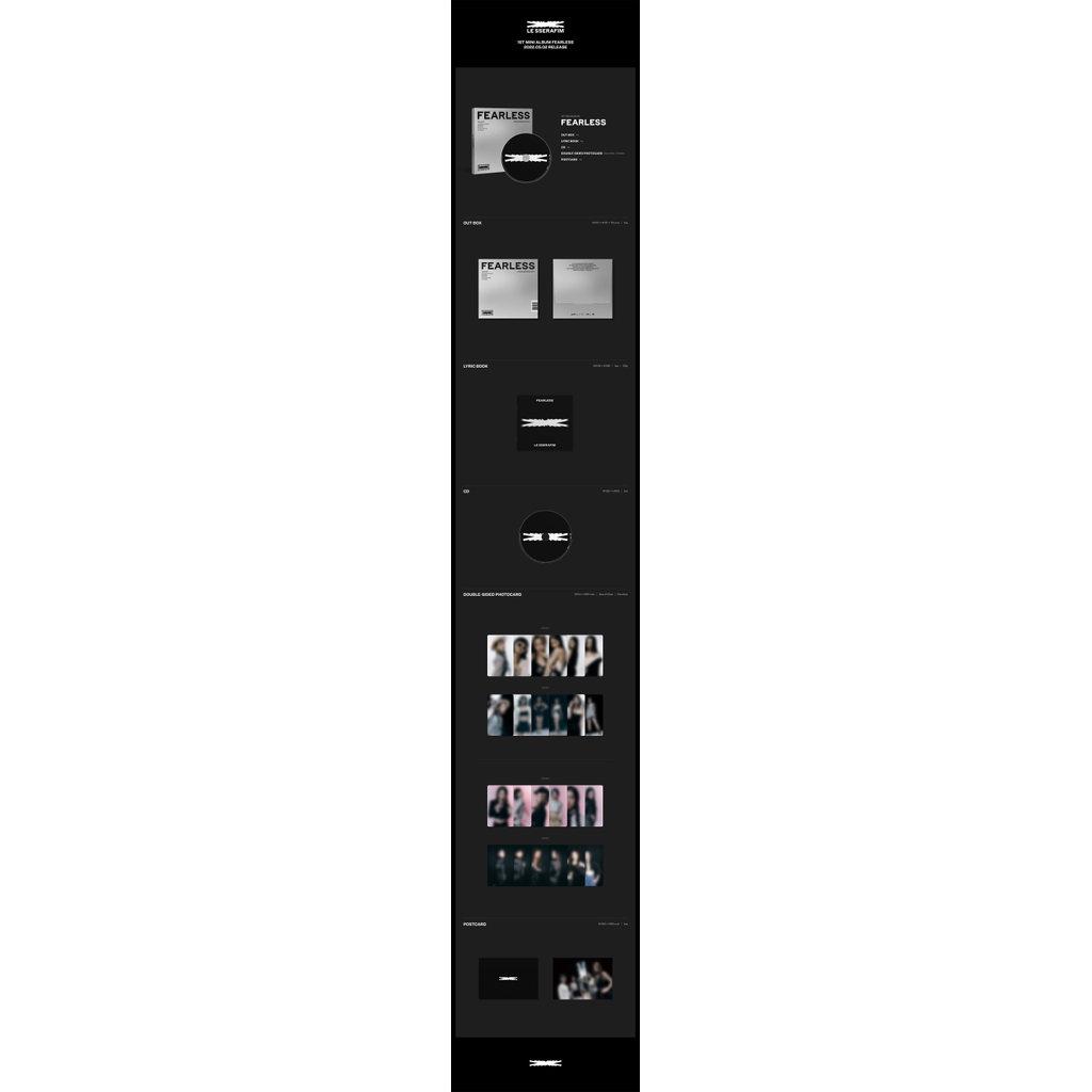 [SKLADEM] LE SSERAFIM - 1. MINI ALBUM FEARLESS MONOCHROME BOUQUET Ver