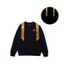Nike Patchwork Decorative Sports Versatile Outdoor Casual Letter Logo Crewneck Sweatshirt Unisex Sweatshirt Black BV2667-010(TEAM702-C9)