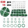 530pcs/set 18 Size Seal Rubber O-Rings Green Automotive A/C Plumbing Repair  Plumbing Repair