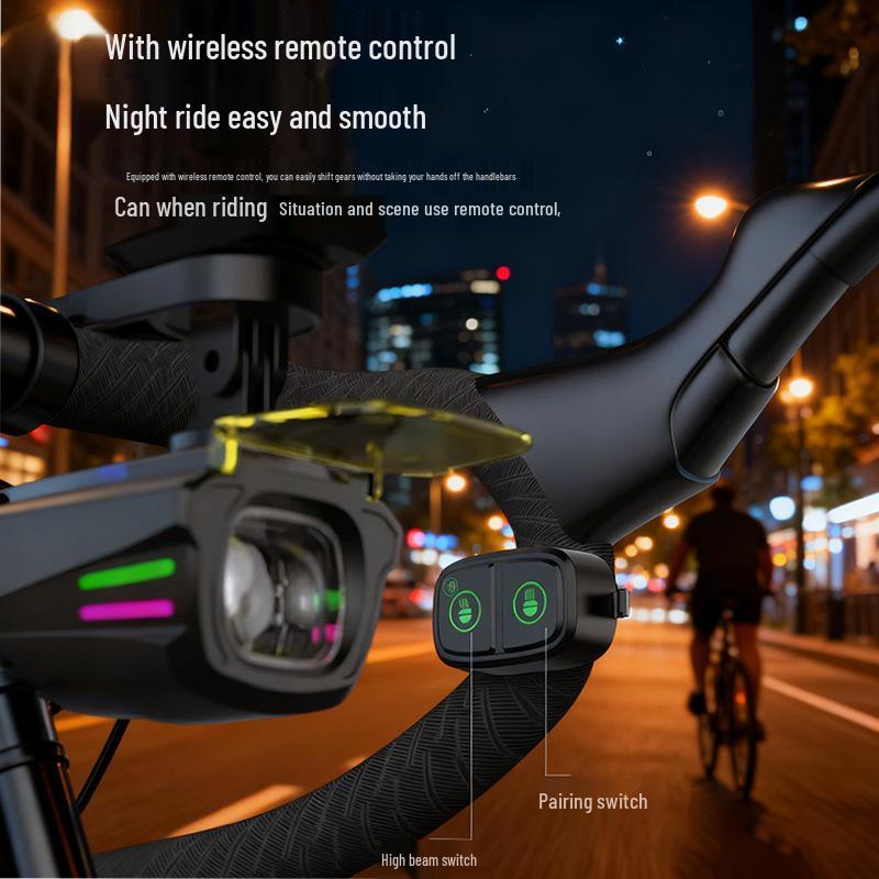 

Children s High-Intensity Waterproof Bicycle Headlight for Mountain and Road Night Cycling чёрный