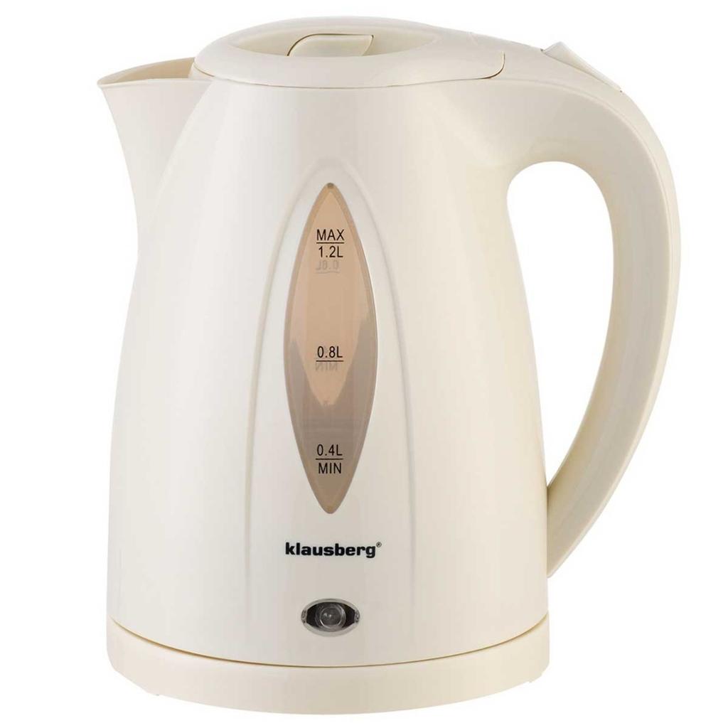 ELECTRIC KETTLE 1.2L KLAUSBERG KB-9002 CREAM