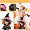 15 5 Zoll Stilvolle Hexenbüste Statue Halloween Dekoration Harzfigur für Innenbereich und Saisonale Heimdekoration