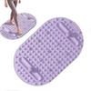 Silicone Foot Massage Mat for Reflexology & Circulation, Large Acupressure Pad for Indoor Jogging & Pain Relief Violet