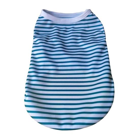 Dog Striped Vest Pets Casual Sleeveless Pullover Round Neck Vest Puppy Apparel for Girls Boys Daily Wear Travel Street Wear