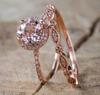 Women's Popular Rhinestone Crystal Two-Piece Ring Set