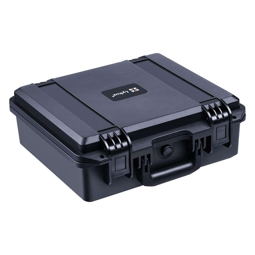 Lykus Waterproof Case with Interior Suitable for Small Video Action and More HC-3510 Built-in Lattice-Cut Sponge, Dimensions 35x30x13cm, Cameras,