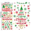 Christmas Window Stickers Removable Home Decor Letter Holiday Wall Stickers Christmas Decorations For Bedroom Living Room