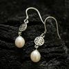 Retro Pearl Auspicious Earrings, Ancient Hanfu Bead Earrings, Female Round Face Showing Thin Face, Lucky New Year'S Ear Hook Wholesale
