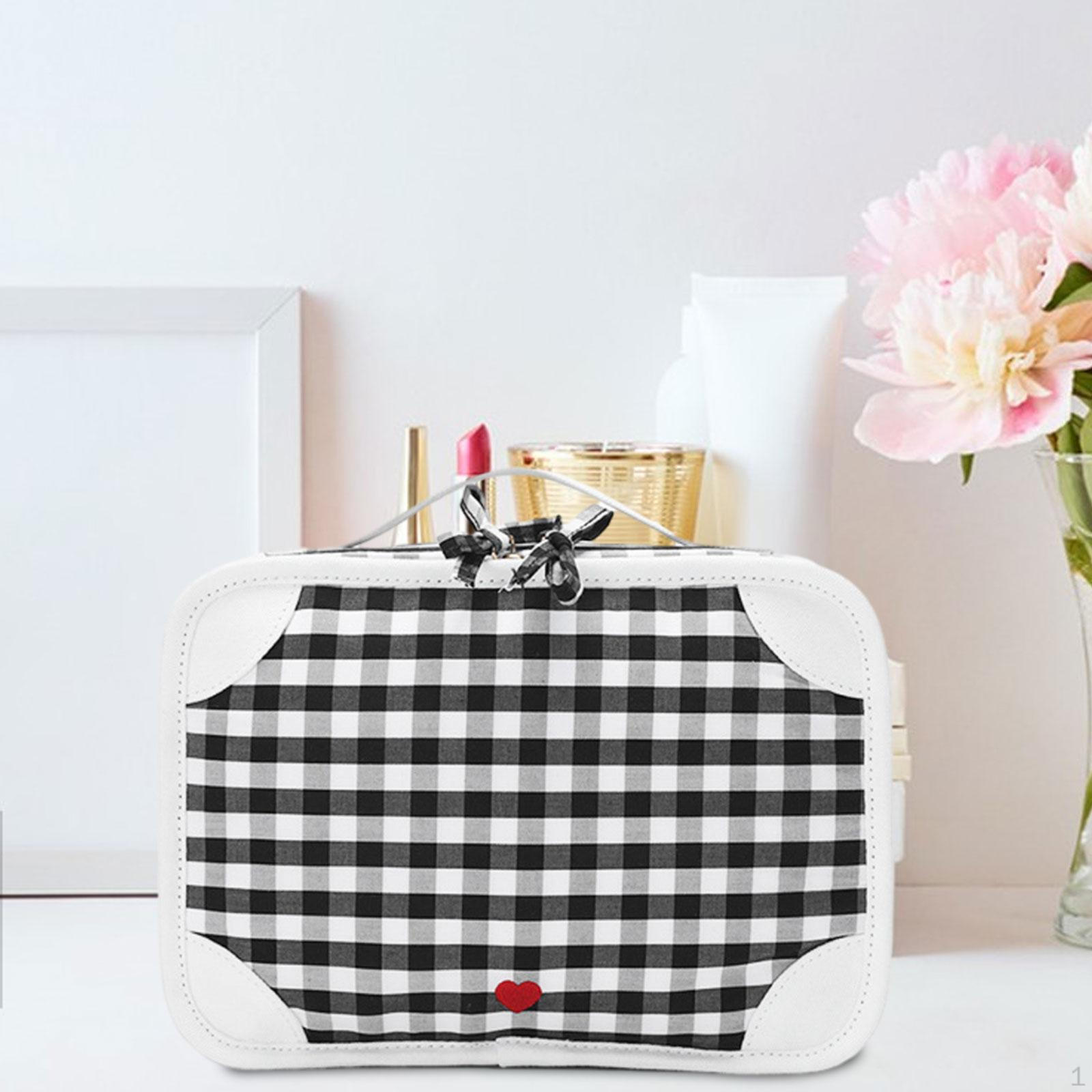 

Travel Toiletry Bag Women Makeup Portable Multifunctional for Brushes Set Full Size Bottles