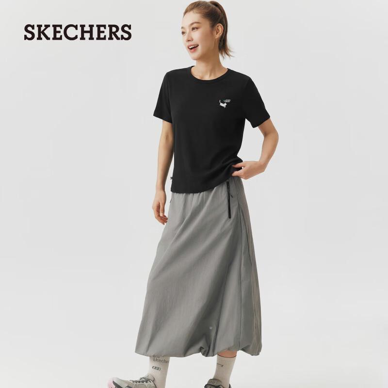 Skechers Women's Slim-Fit Knit Short Sleeve T-Shirt L226W017