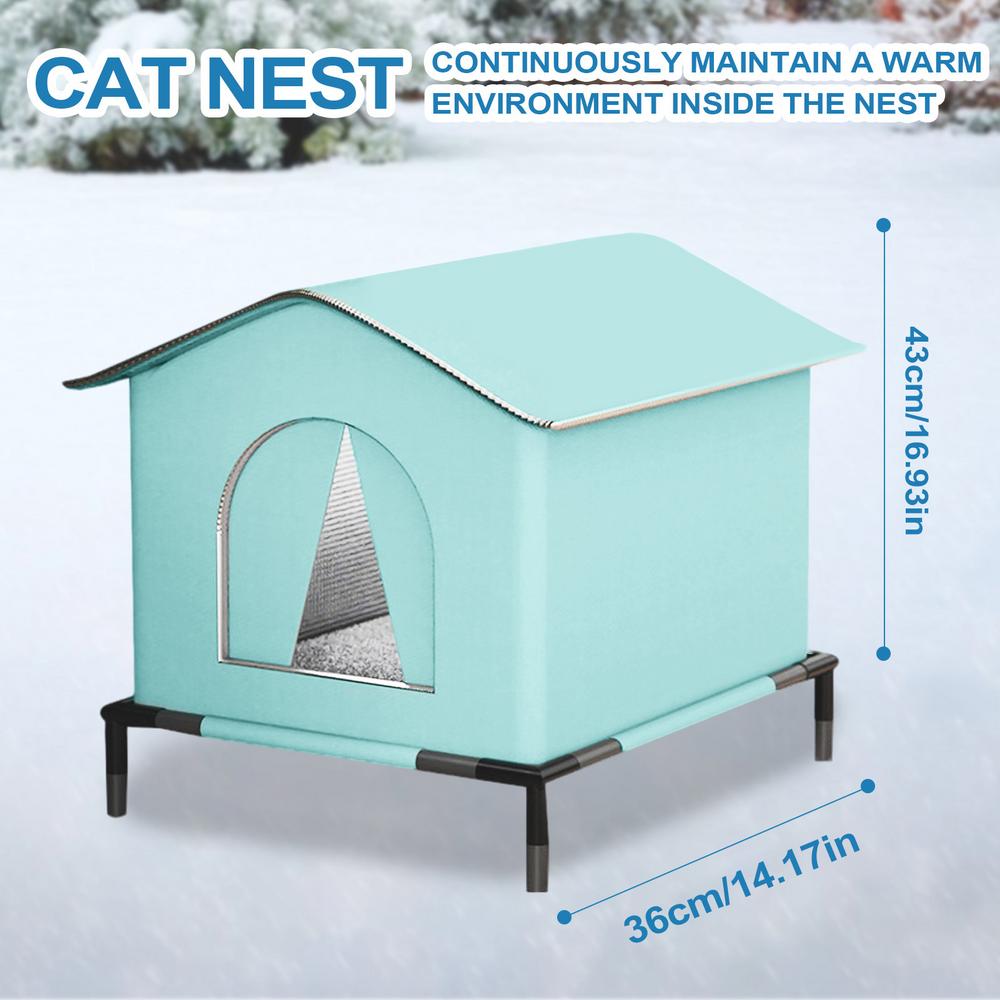 Stray Cat Dog Warm House Waterproof Winter Outdoor Warm Pet Cave Sleeping Beds Home Foldable Washable For Dog Puppy Supplies