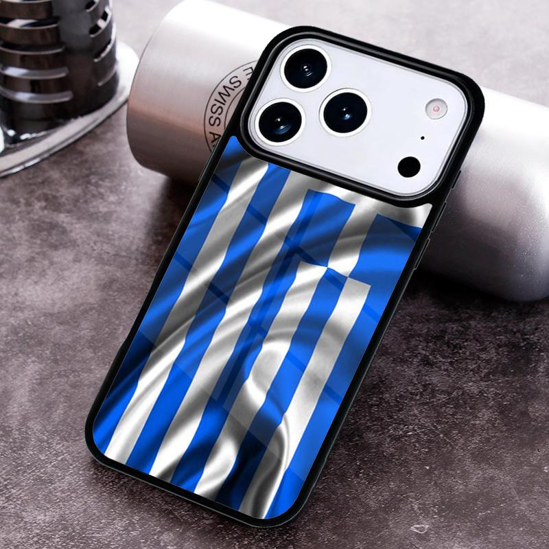 Greece Greek Flag Phone Case for iPhone 17 16 15 Pro Max Air 14 13 12 11 Plus Shockproof Cover