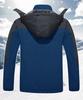 TACVASEN Casual Mountain Climbing Waterproof Mountain Plus Cowboy Includes Size M Wear, Fleece-Lined, Windproof, Parka, Sizes, Blue, Hat,