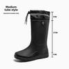 Men's Waterproof Non-Slip Outdoor Korean Fashion Rain Boots for Fishing and Sea Tasks