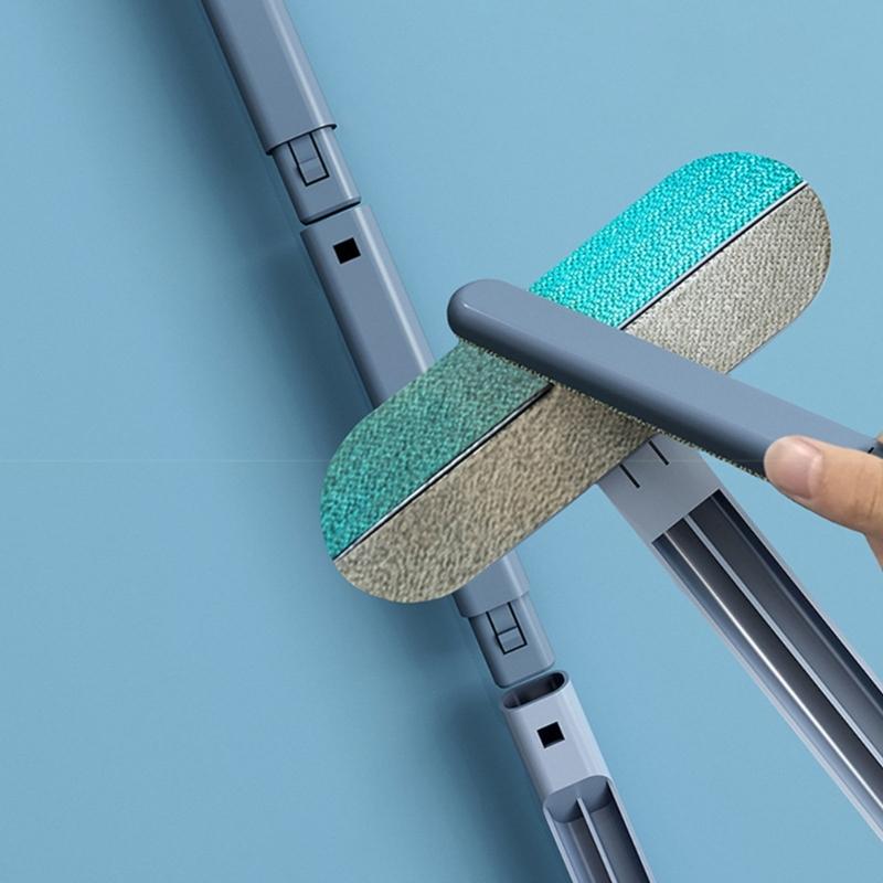 Double Direction Bristle Cleaning Tool Long Handle Design For Effortlessly Pet Hair Pickup On Various Textured Surfaces