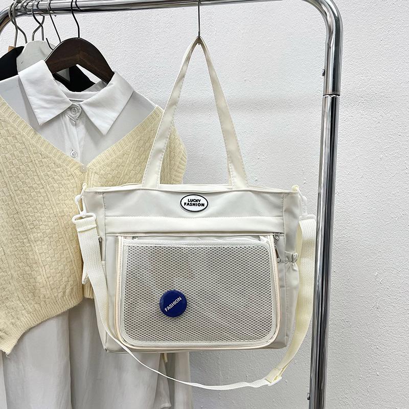 

Japanese cute girl small food intake transparent pain bag female students class large capacity shoulder schoolbag messenger bag