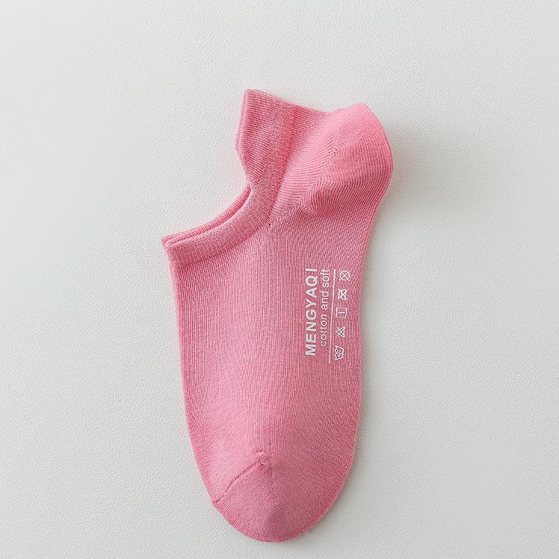 Women's Summer Thin Short Socks, Anti-slip and Non-dropping Heel Cotton Socks, Shallow Mouth Invisible Boat Socks, Women's Socks