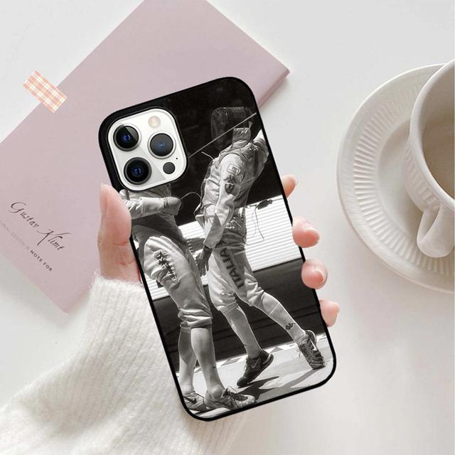 Zadní kryt na telefon Fencing Sport pro iPhone 13 11 12 Pro Max mini XS XR X 8 Plus 7 SE 2020 6S 5S Coque Shell