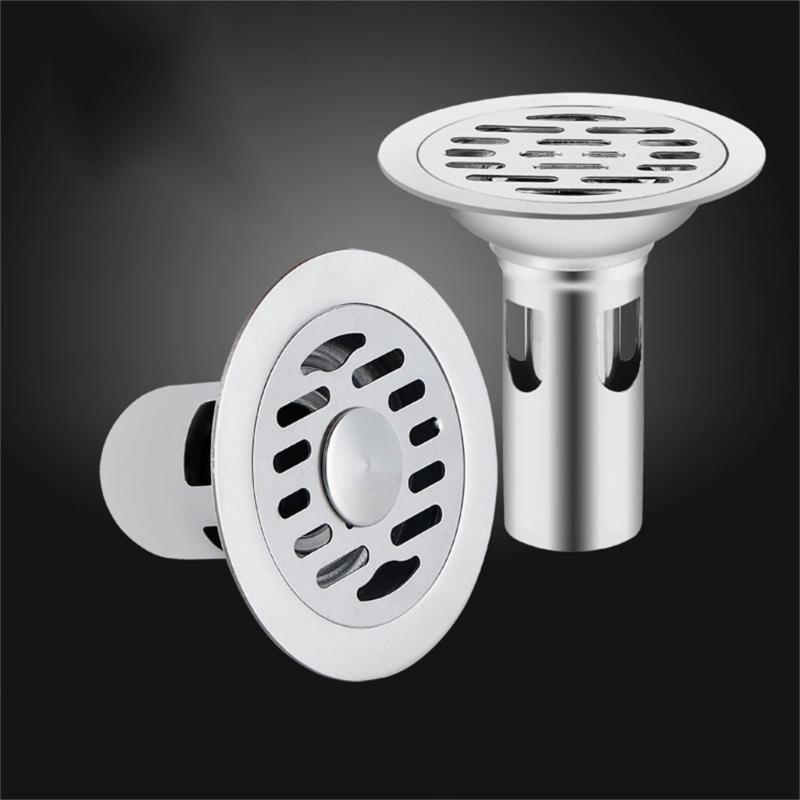 Quick Drain Stainless Steel Floor Strainer Odor Resistant Drain Cover Floor Drainer Strainer for Kitchen & Bathroom