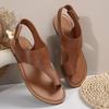 Spring and summer new European and American style sandals 2025 set of toe flat sandals women's independent station women's sandals