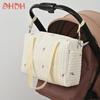 Simple Stylish Mommy Diaper Bag Large Capacity Bear Embroidery Comfortable for Baby Stroller Mother and Baby